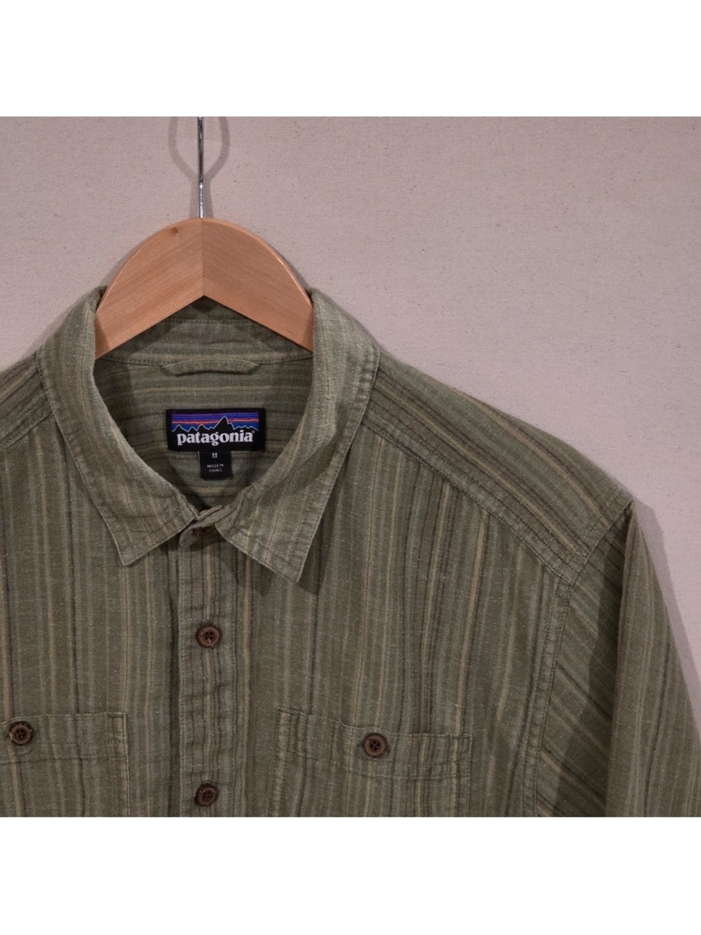 Patagonia Short Sleeve Striped Button Down M